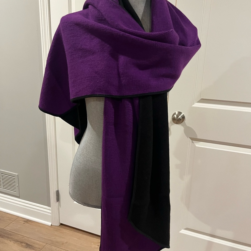 Calvin Klein Purple and Black Scarf